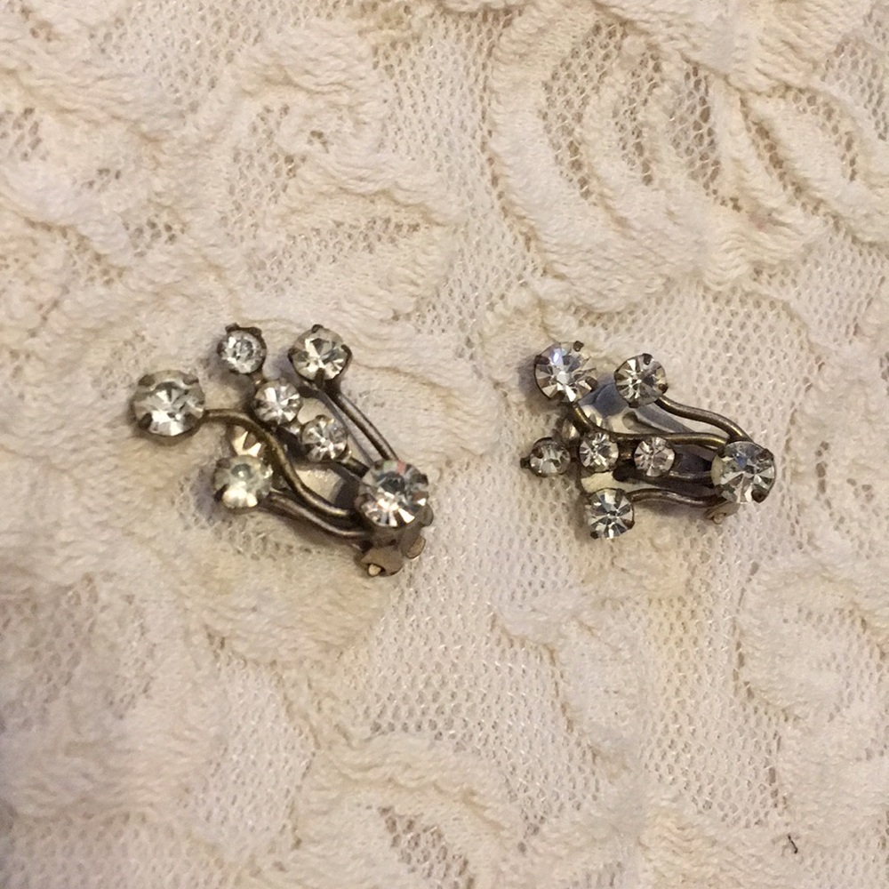 Vintage Austrian rhinestone earrings